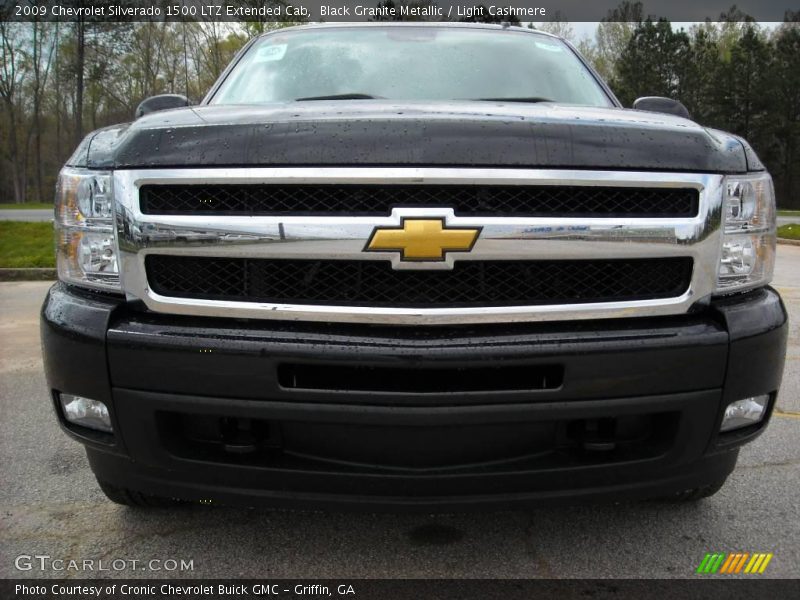 Black Granite Metallic / Light Cashmere 2009 Chevrolet Silverado 1500 LTZ Extended Cab