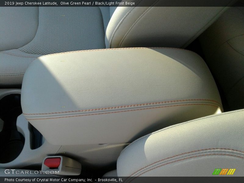 Olive Green Pearl / Black/Light Frost Beige 2019 Jeep Cherokee Latitude