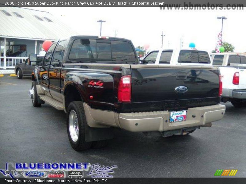 Black / Chaparral Leather 2008 Ford F450 Super Duty King Ranch Crew Cab 4x4 Dually