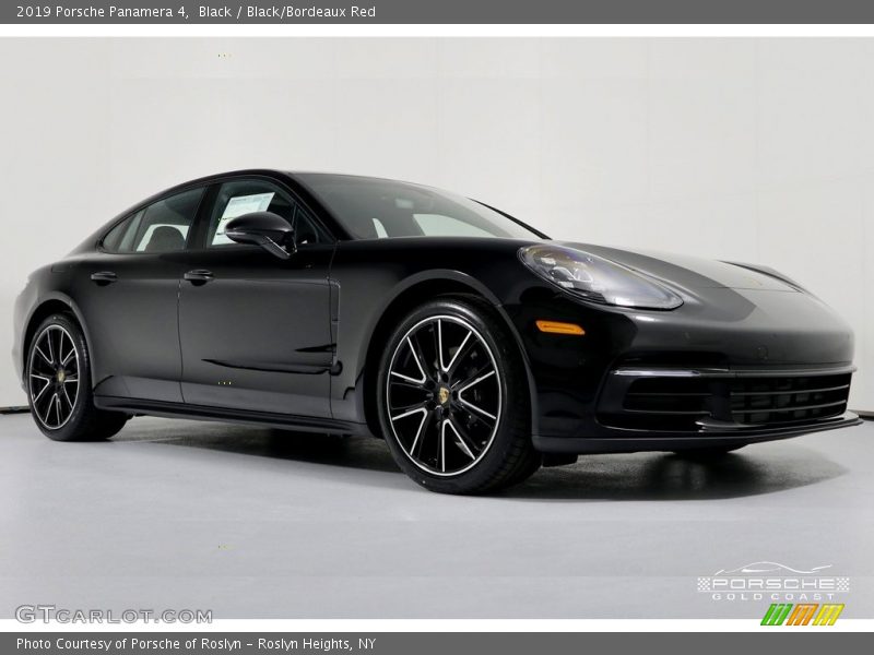 Black / Black/Bordeaux Red 2019 Porsche Panamera 4