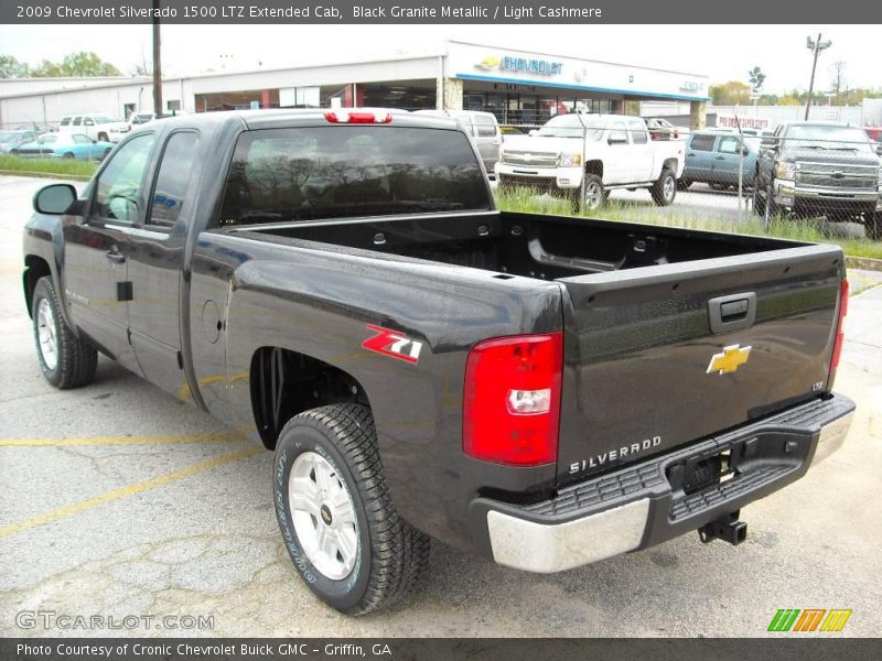 Black Granite Metallic / Light Cashmere 2009 Chevrolet Silverado 1500 LTZ Extended Cab