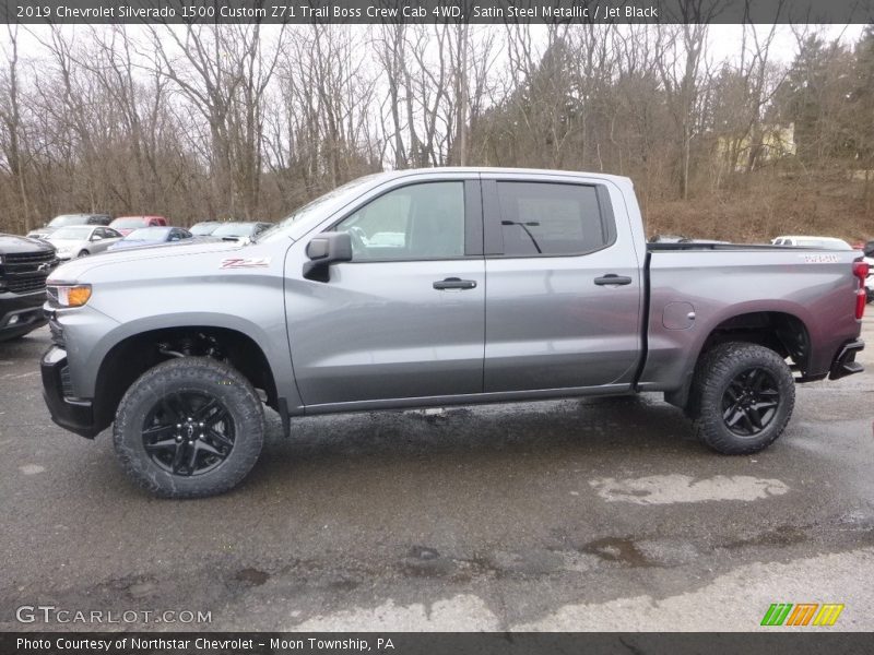  2019 Silverado 1500 Custom Z71 Trail Boss Crew Cab 4WD Satin Steel Metallic