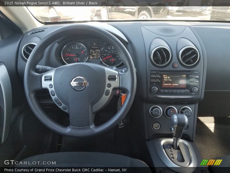 Brilliant Silver / Black 2015 Nissan Rogue Select S AWD