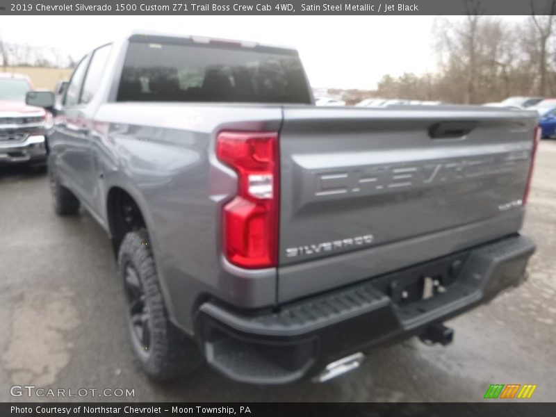 Satin Steel Metallic / Jet Black 2019 Chevrolet Silverado 1500 Custom Z71 Trail Boss Crew Cab 4WD