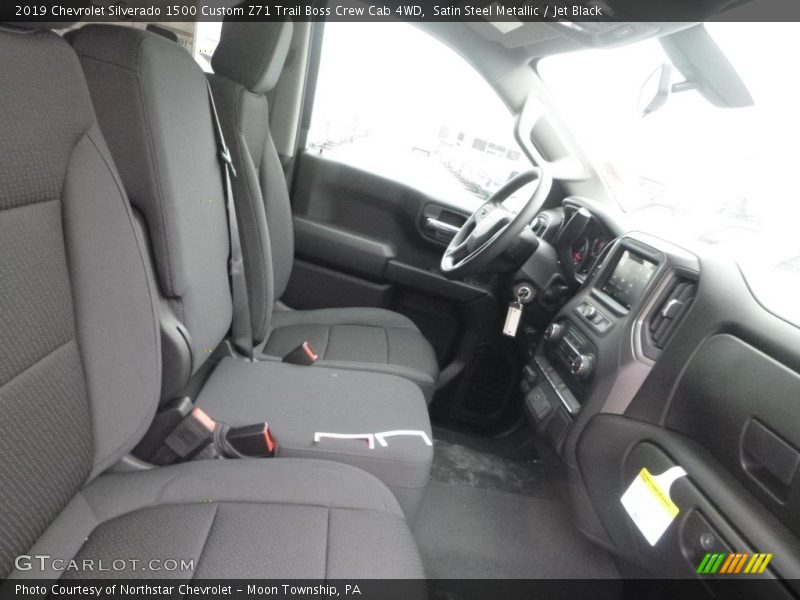 Satin Steel Metallic / Jet Black 2019 Chevrolet Silverado 1500 Custom Z71 Trail Boss Crew Cab 4WD