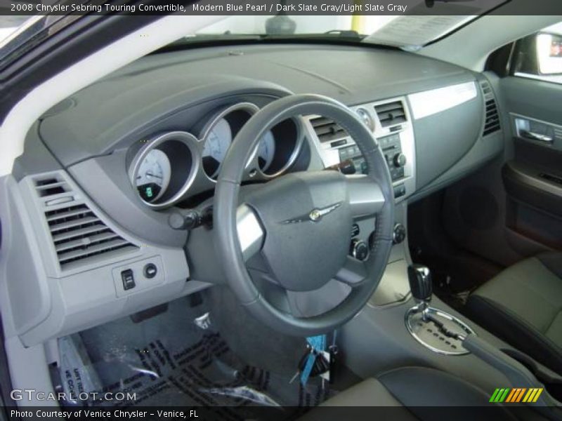 Modern Blue Pearl / Dark Slate Gray/Light Slate Gray 2008 Chrysler Sebring Touring Convertible