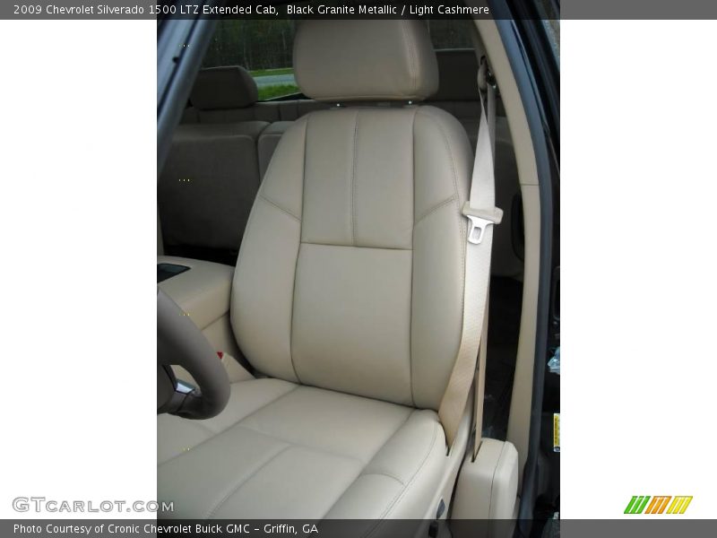 Black Granite Metallic / Light Cashmere 2009 Chevrolet Silverado 1500 LTZ Extended Cab