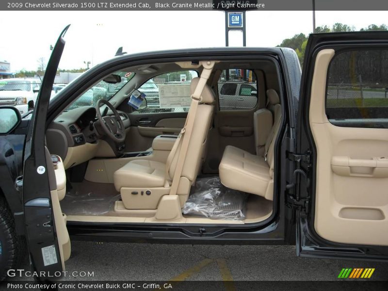 Black Granite Metallic / Light Cashmere 2009 Chevrolet Silverado 1500 LTZ Extended Cab