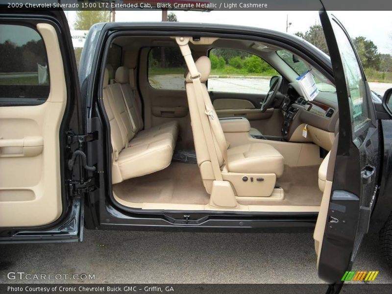 Black Granite Metallic / Light Cashmere 2009 Chevrolet Silverado 1500 LTZ Extended Cab