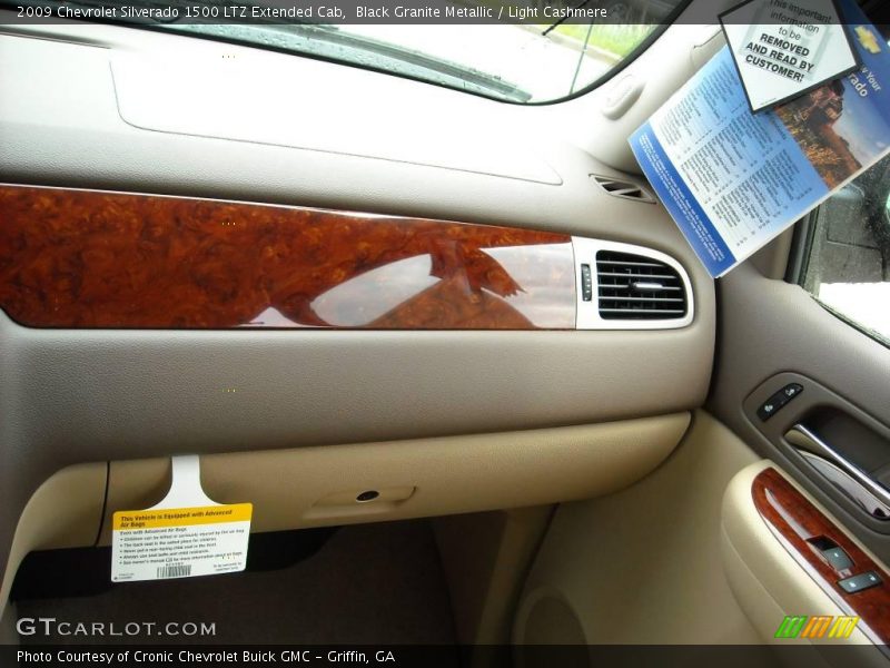 Black Granite Metallic / Light Cashmere 2009 Chevrolet Silverado 1500 LTZ Extended Cab