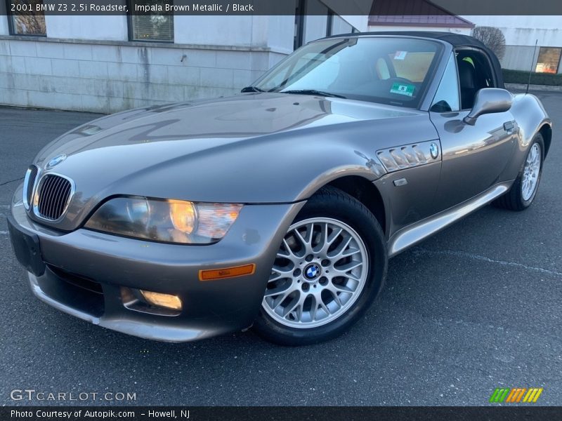 Impala Brown Metallic / Black 2001 BMW Z3 2.5i Roadster