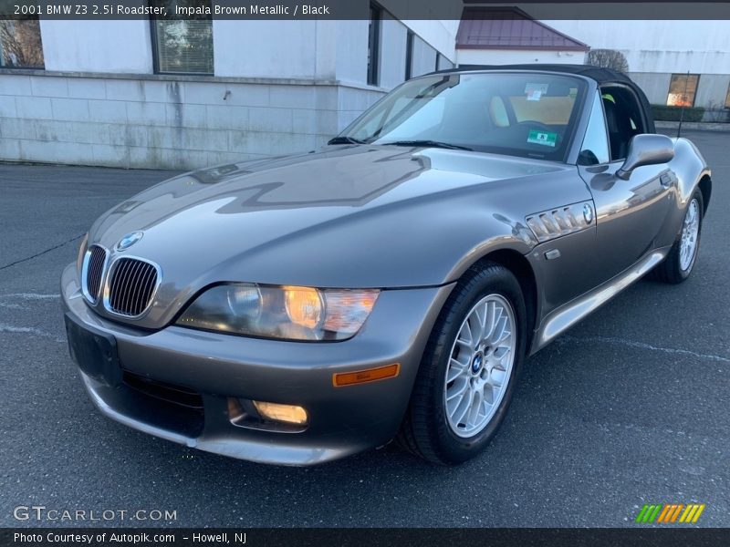 Impala Brown Metallic / Black 2001 BMW Z3 2.5i Roadster