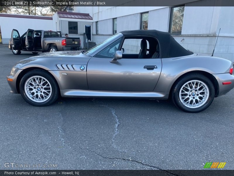 Impala Brown Metallic / Black 2001 BMW Z3 2.5i Roadster