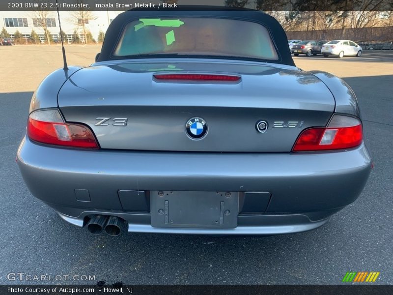 Impala Brown Metallic / Black 2001 BMW Z3 2.5i Roadster