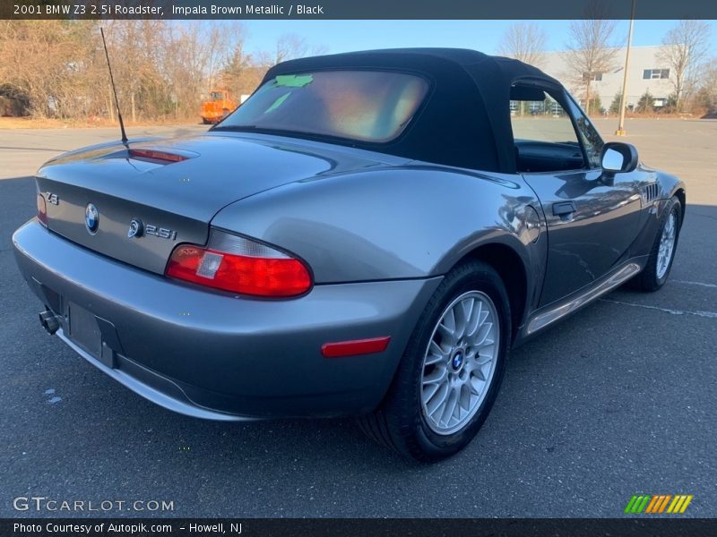 Impala Brown Metallic / Black 2001 BMW Z3 2.5i Roadster