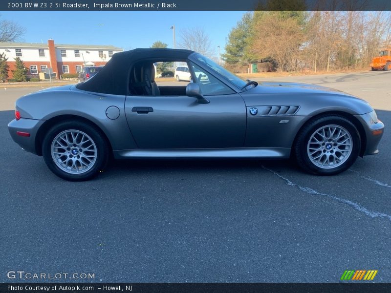 Impala Brown Metallic / Black 2001 BMW Z3 2.5i Roadster