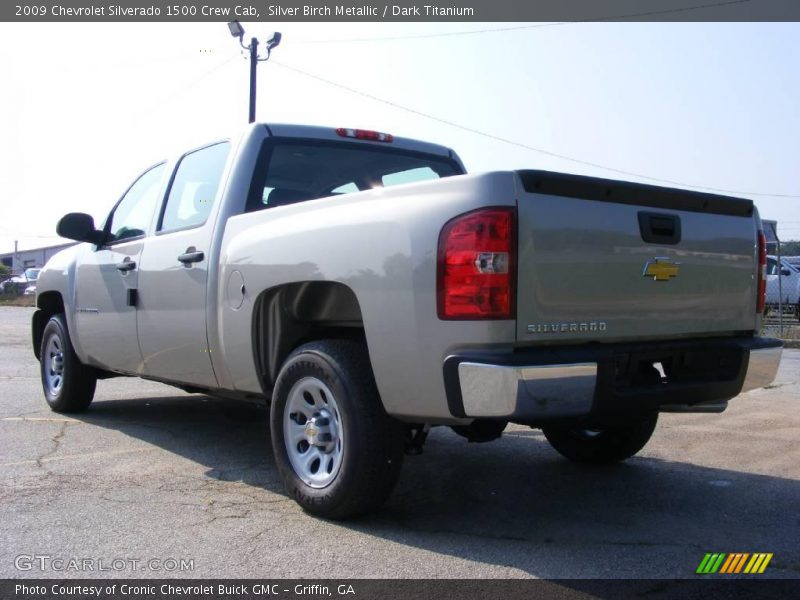 Silver Birch Metallic / Dark Titanium 2009 Chevrolet Silverado 1500 Crew Cab