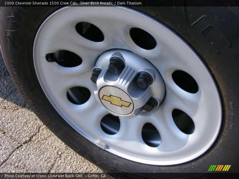 Silver Birch Metallic / Dark Titanium 2009 Chevrolet Silverado 1500 Crew Cab