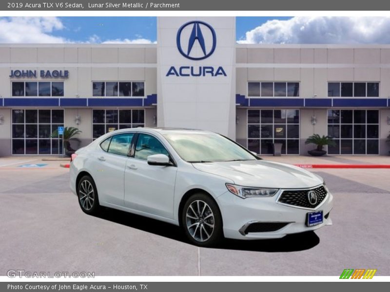 Lunar Silver Metallic / Parchment 2019 Acura TLX V6 Sedan