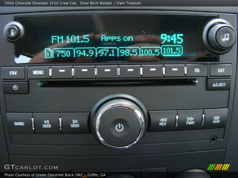 Silver Birch Metallic / Dark Titanium 2009 Chevrolet Silverado 1500 Crew Cab