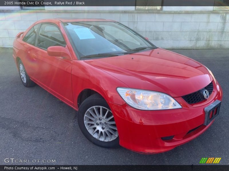 Rallye Red / Black 2005 Honda Civic EX Coupe
