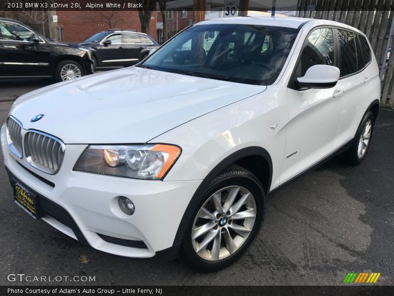 Alpine White / Black 2013 BMW X3 xDrive 28i