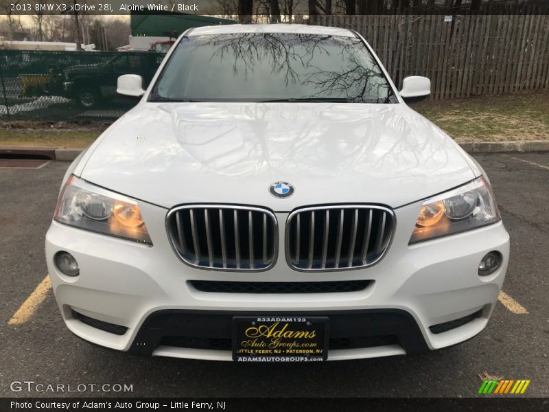 Alpine White / Black 2013 BMW X3 xDrive 28i