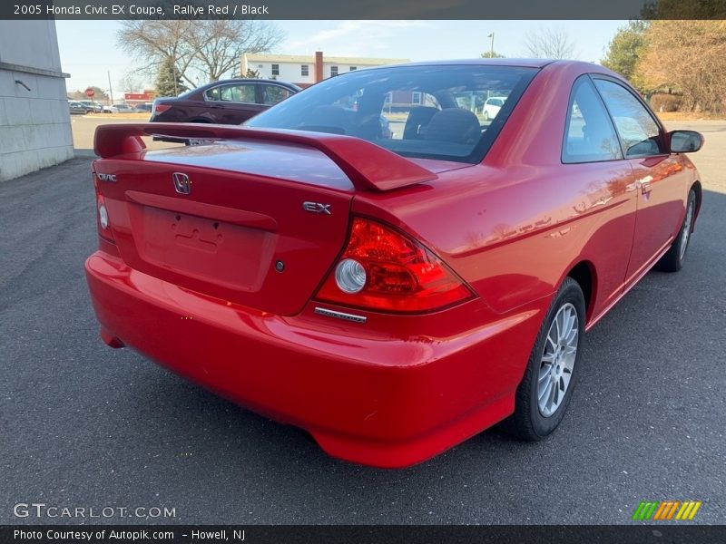 Rallye Red / Black 2005 Honda Civic EX Coupe