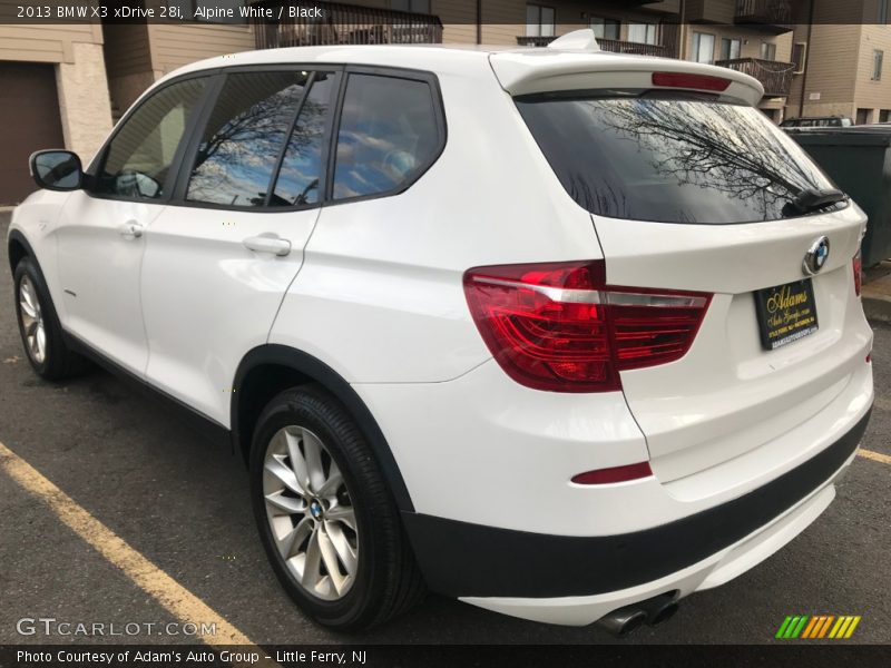 Alpine White / Black 2013 BMW X3 xDrive 28i