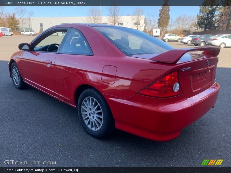 Rallye Red / Black 2005 Honda Civic EX Coupe