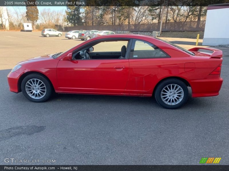 Rallye Red / Black 2005 Honda Civic EX Coupe