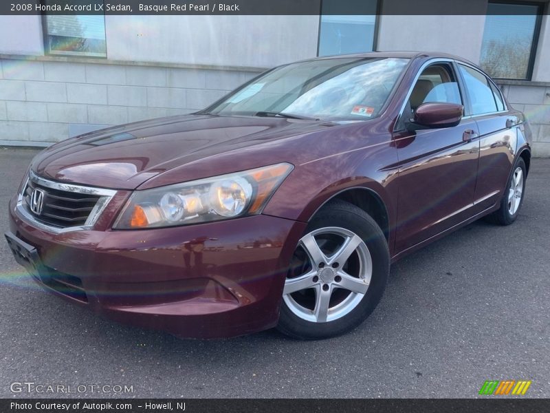Basque Red Pearl / Black 2008 Honda Accord LX Sedan