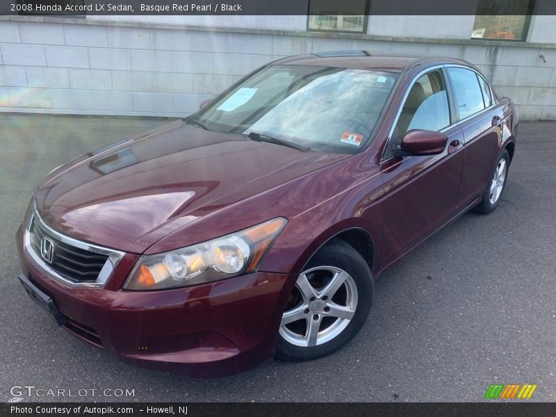 Basque Red Pearl / Black 2008 Honda Accord LX Sedan