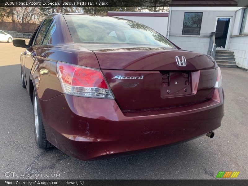Basque Red Pearl / Black 2008 Honda Accord LX Sedan