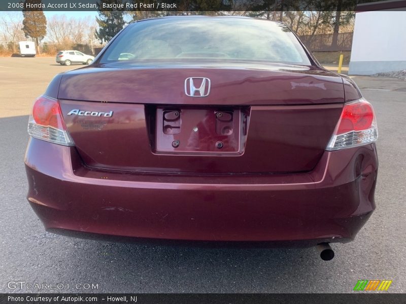 Basque Red Pearl / Black 2008 Honda Accord LX Sedan