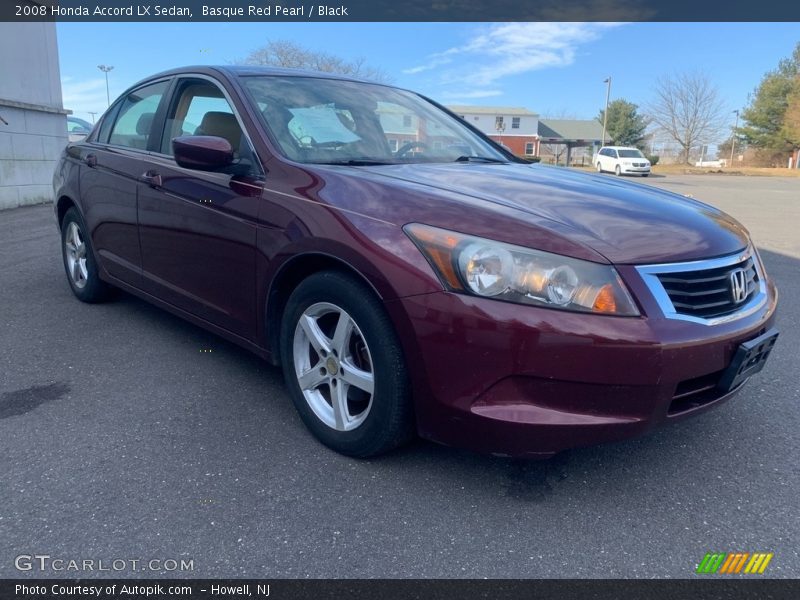 Basque Red Pearl / Black 2008 Honda Accord LX Sedan