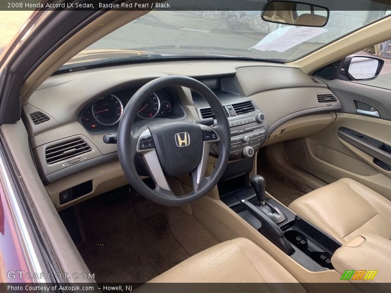 Basque Red Pearl / Black 2008 Honda Accord LX Sedan