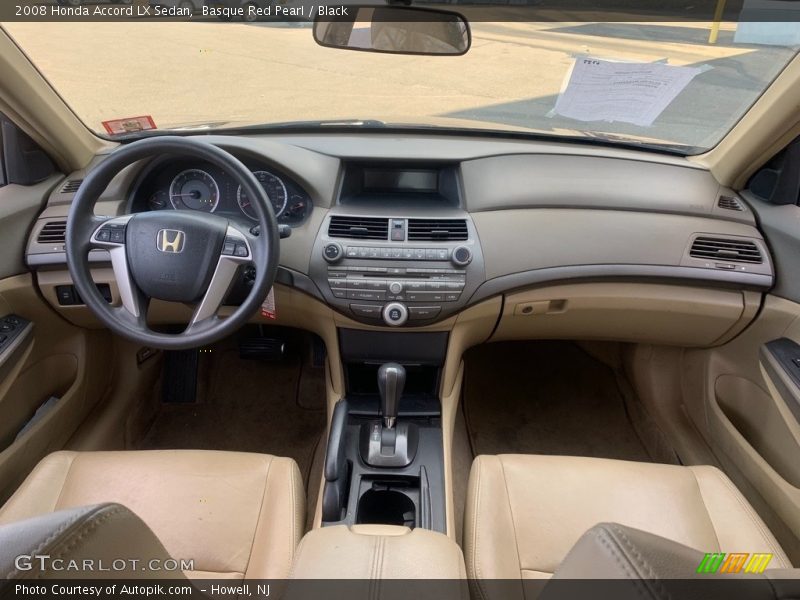 Basque Red Pearl / Black 2008 Honda Accord LX Sedan