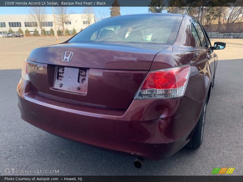 Basque Red Pearl / Black 2008 Honda Accord LX Sedan