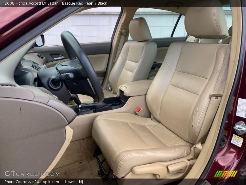 Basque Red Pearl / Black 2008 Honda Accord LX Sedan