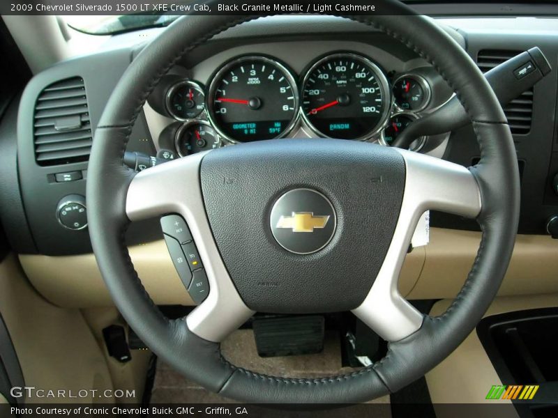 Black Granite Metallic / Light Cashmere 2009 Chevrolet Silverado 1500 LT XFE Crew Cab