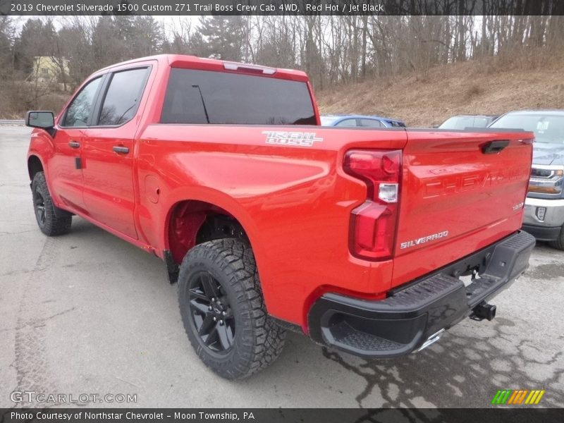 Red Hot / Jet Black 2019 Chevrolet Silverado 1500 Custom Z71 Trail Boss Crew Cab 4WD