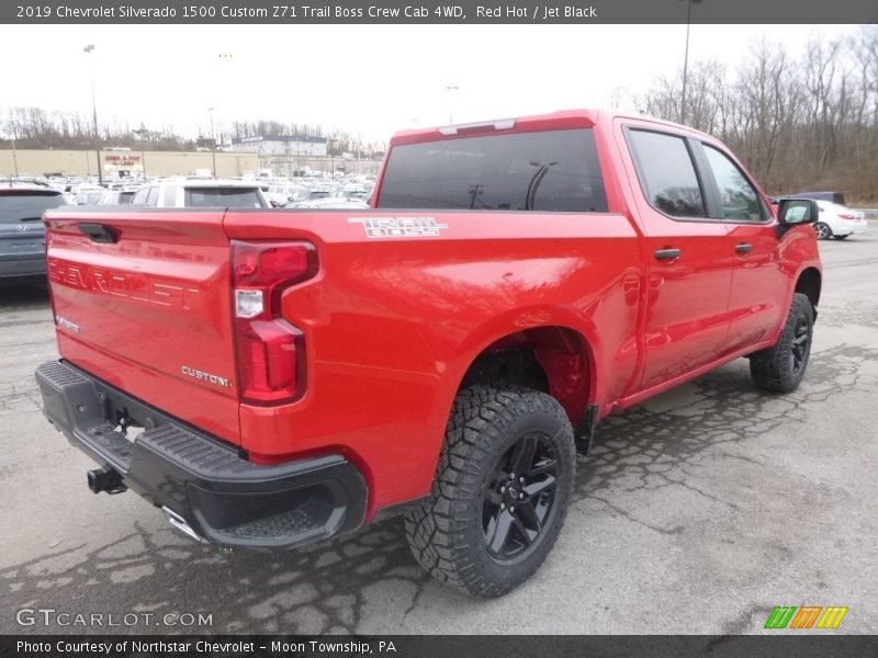 Red Hot / Jet Black 2019 Chevrolet Silverado 1500 Custom Z71 Trail Boss Crew Cab 4WD