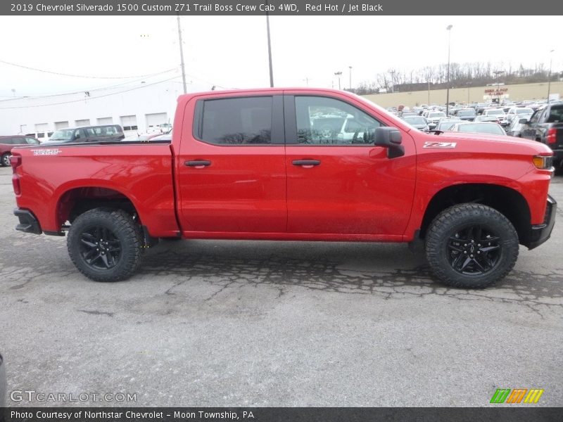 Red Hot / Jet Black 2019 Chevrolet Silverado 1500 Custom Z71 Trail Boss Crew Cab 4WD