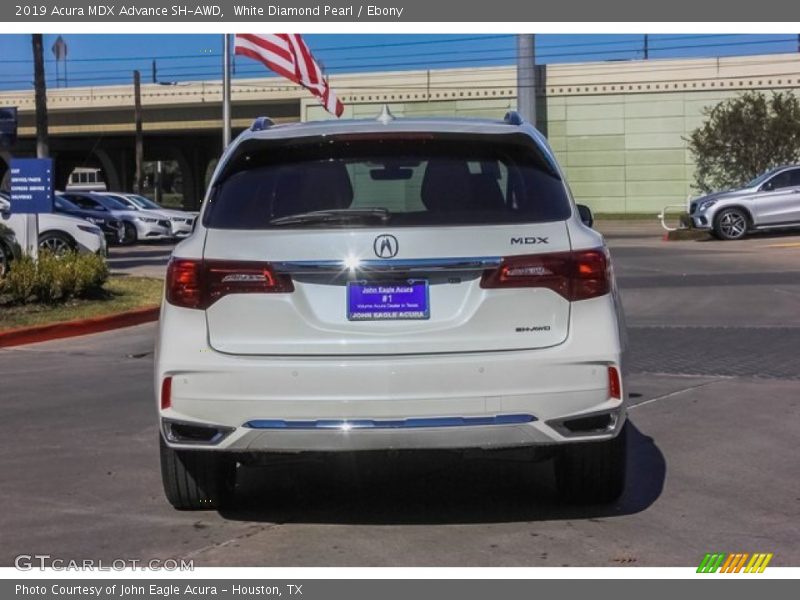 White Diamond Pearl / Ebony 2019 Acura MDX Advance SH-AWD