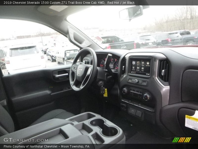 Red Hot / Jet Black 2019 Chevrolet Silverado 1500 Custom Z71 Trail Boss Crew Cab 4WD