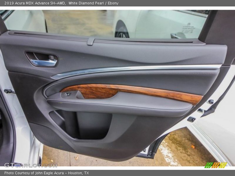 White Diamond Pearl / Ebony 2019 Acura MDX Advance SH-AWD