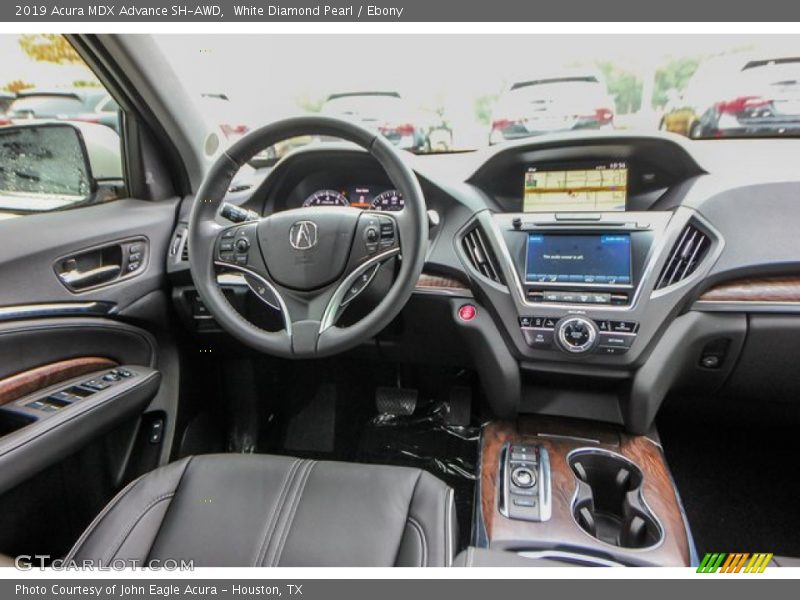 White Diamond Pearl / Ebony 2019 Acura MDX Advance SH-AWD