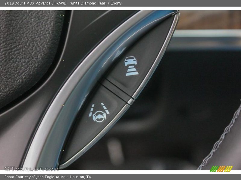 White Diamond Pearl / Ebony 2019 Acura MDX Advance SH-AWD
