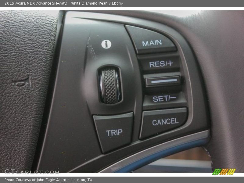 White Diamond Pearl / Ebony 2019 Acura MDX Advance SH-AWD